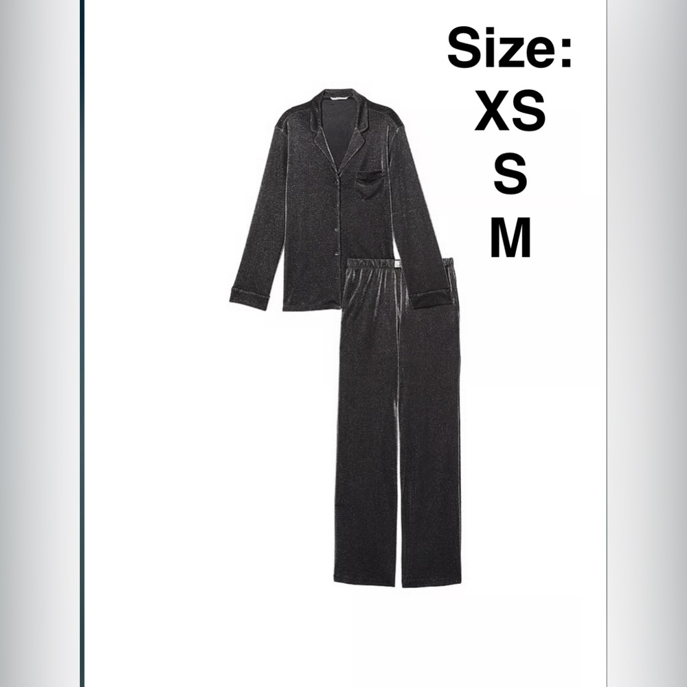 VICTORIA'S SECRET
Shimmer Knit Long Pajama Set -NEW